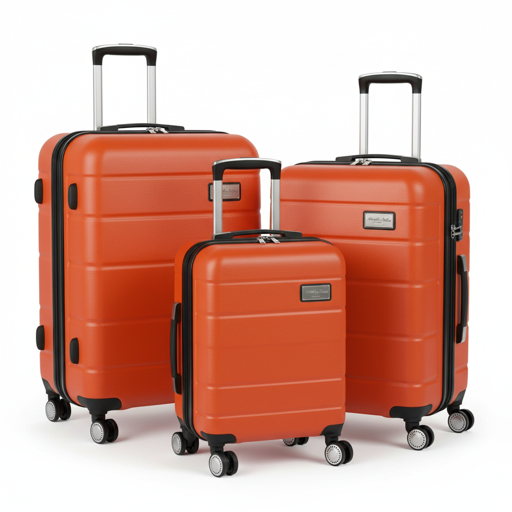 Kit 3 Malas de Viagem (P, M, G) com Trava TSA – Resistência, Segurança e Conforto